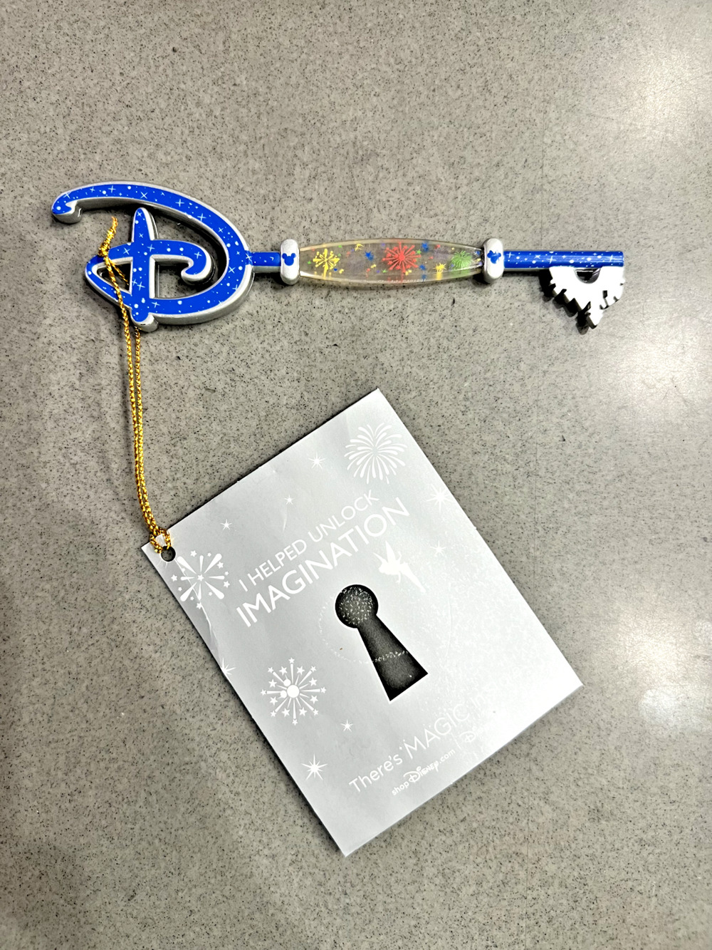 NWT Shop Disney Store Unlock the Magic Giveaway Fireworks Key